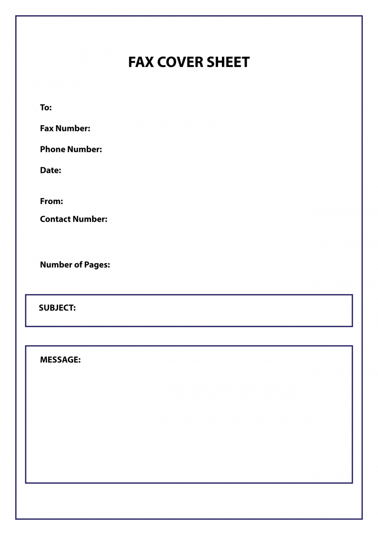 Free Basic Fax Cover Sheet Template Pdf Word 8242