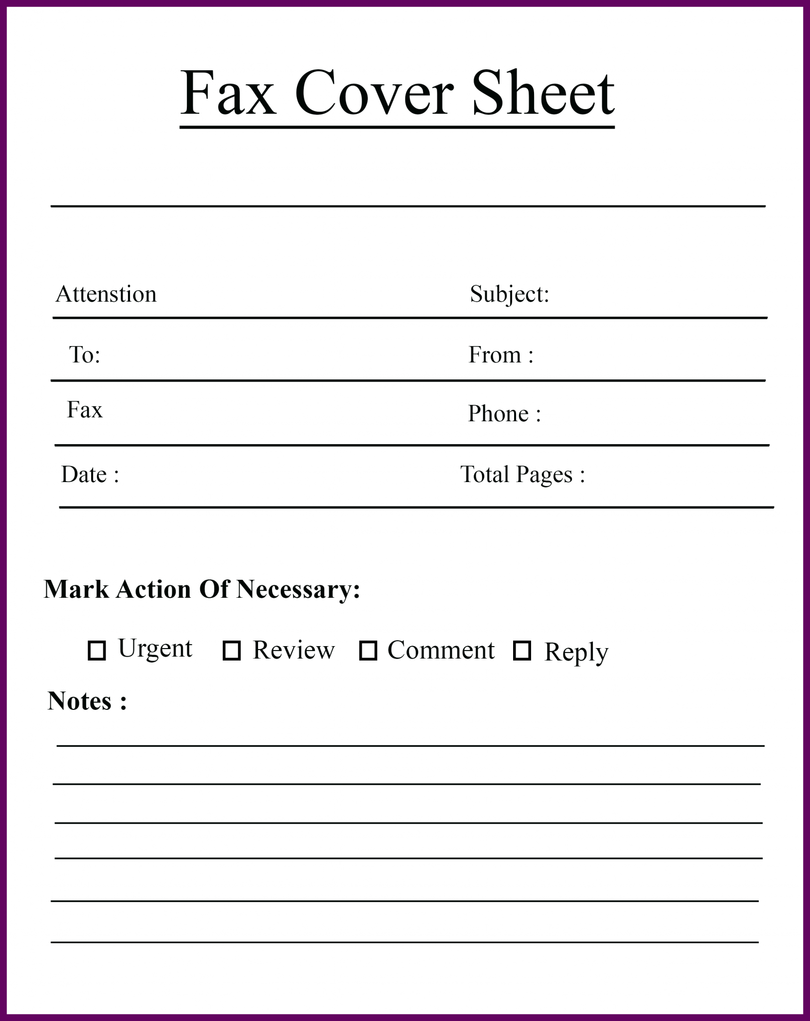 Free Printable Confidential Fax Cover Sheet   Fax7 1626x2048 