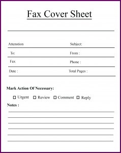 Confidential Cover Sheet PDF