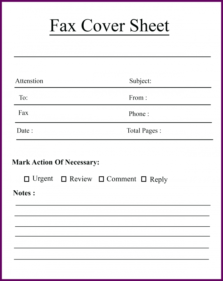 Free Printable Confidential Fax Cover Sheet 3823