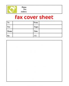Free Blank Fax Cover Sheet Download