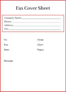 Confidential Fax Cover Sheet Printable