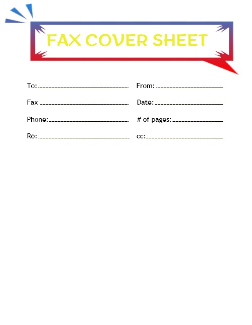 Printable Free Fax Cover Sheet