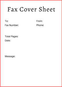 Professional Fax Cover Sheet Google Docs