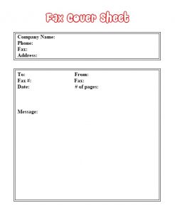 free professional fax cover sheet template