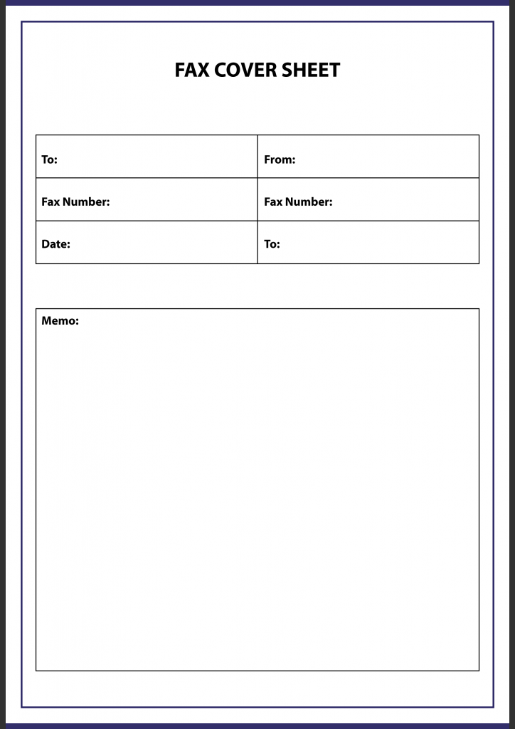 HIPAA Fax Cover Sheet Free Template