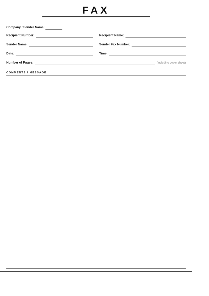 Funny Fax Cover Sheet